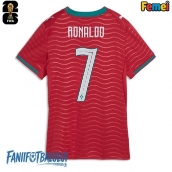 Portugalia Cristiano Ronaldo #7 Echipament de Fotbal Replică Mondial 2026 Femei Acasa